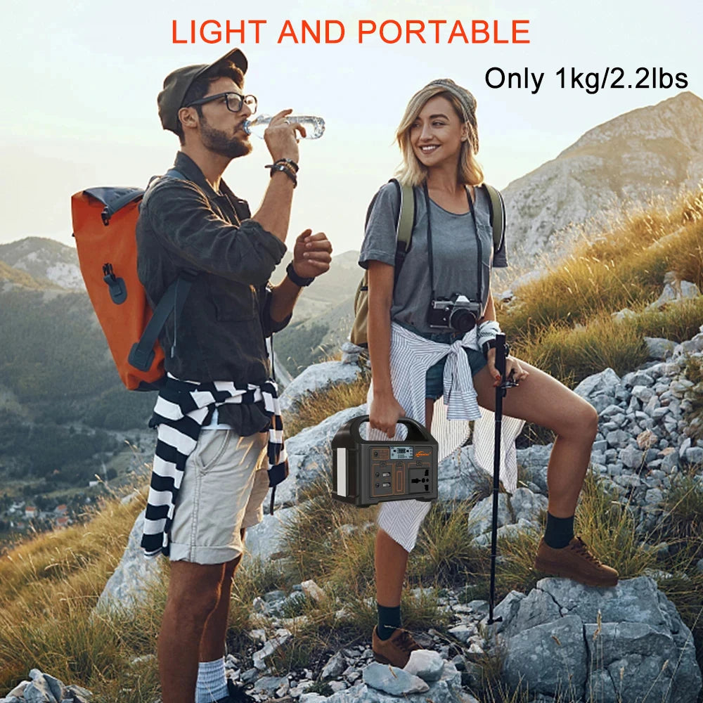 100W 24000mAh Portable Power Station 220V/110V Power Bank 76.8Wh Solar Power Generator LiFePO4 Outdoor Energy For Camping Travel