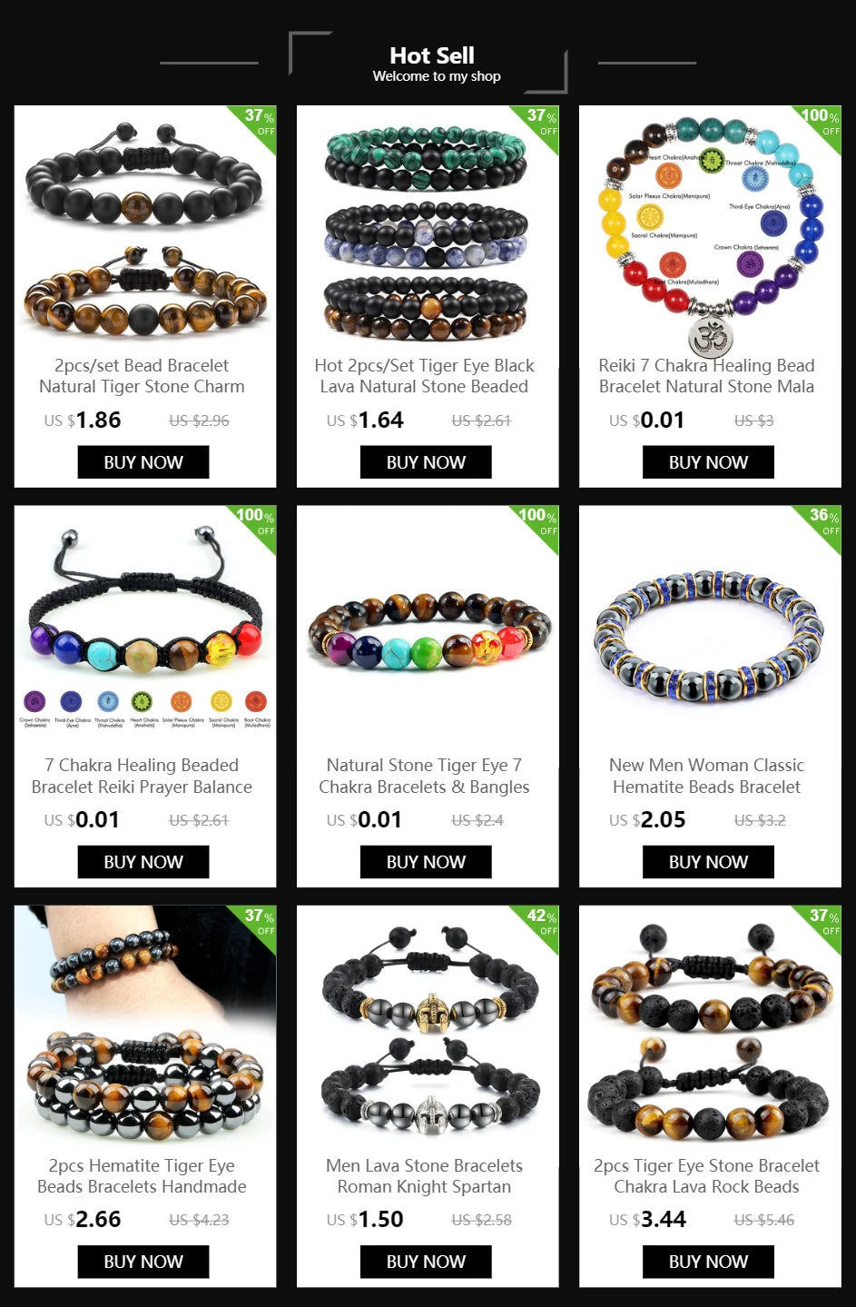 Adjustable Chakra Beads Bracelet – Natural Stone Jewelry for Men & Women