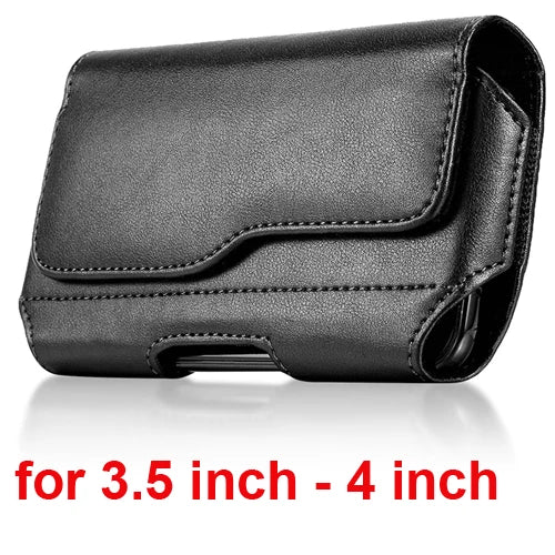 Universal Phone Pouch Case Mobile Phone Waist Bag Belt Clip Holster Leather Cover Case For iPhone Samsung Xiaomi Huawei Nokia LG