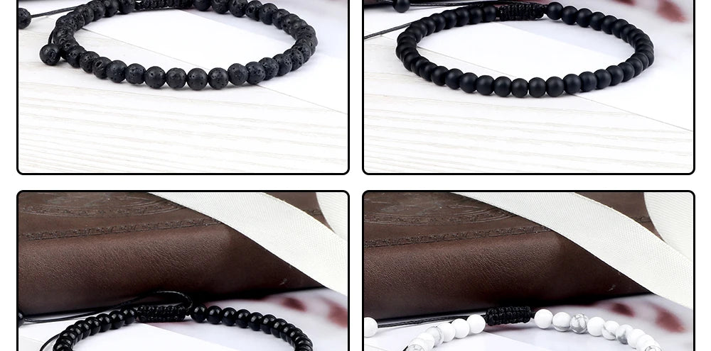 Adjustable Chakra Beads Bracelet – Natural Stone Jewelry for Men & Women