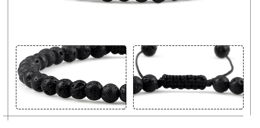 Adjustable Chakra Beads Bracelet – Natural Stone Jewelry for Men & Women