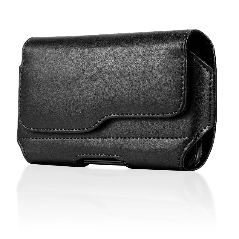Universal Phone Pouch Case Mobile Phone Waist Bag Belt Clip Holster Leather Cover Case For iPhone Samsung Xiaomi Huawei Nokia LG
