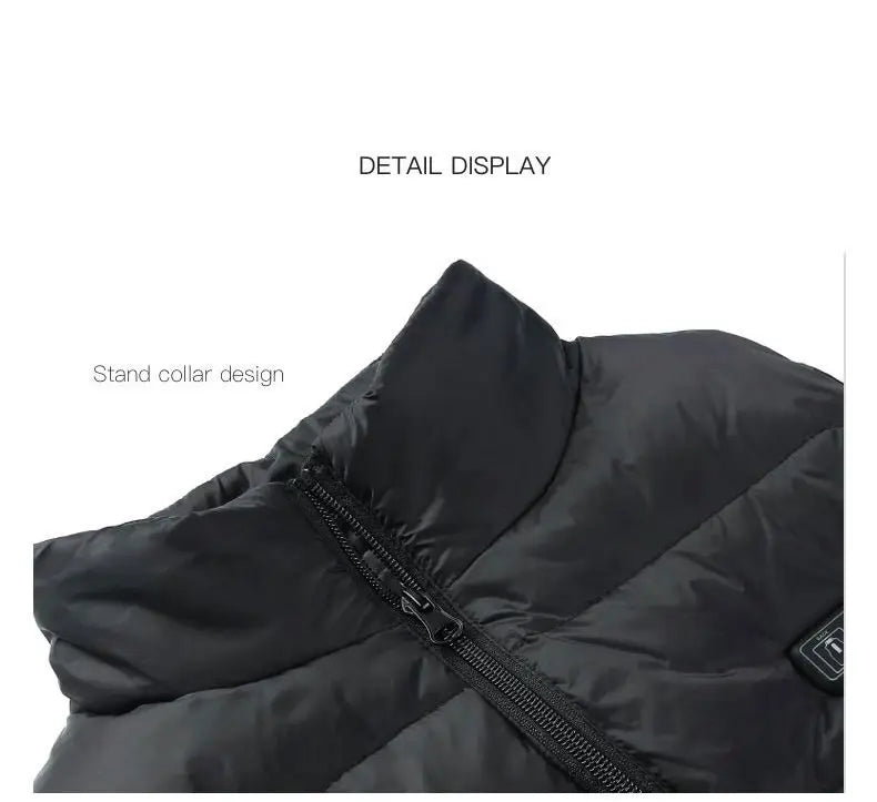 9-Zone Electric Heated Jacket – Graphene Heating for Men & Women