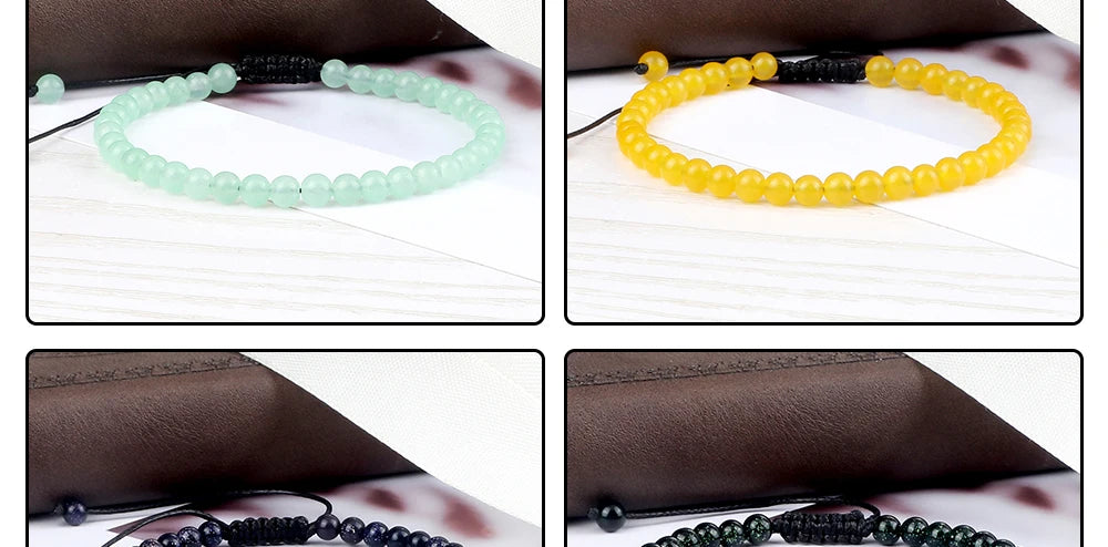 Adjustable Chakra Beads Bracelet – Natural Stone Jewelry for Men & Women