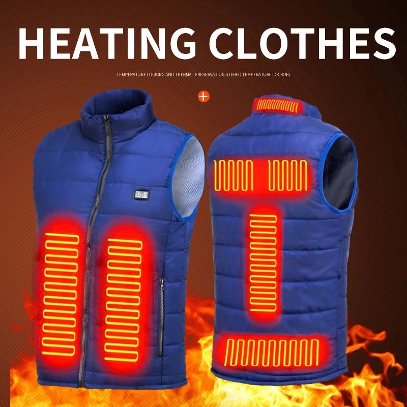 9-Zone Electric Heated Jacket – Graphene Heating for Men & Women
