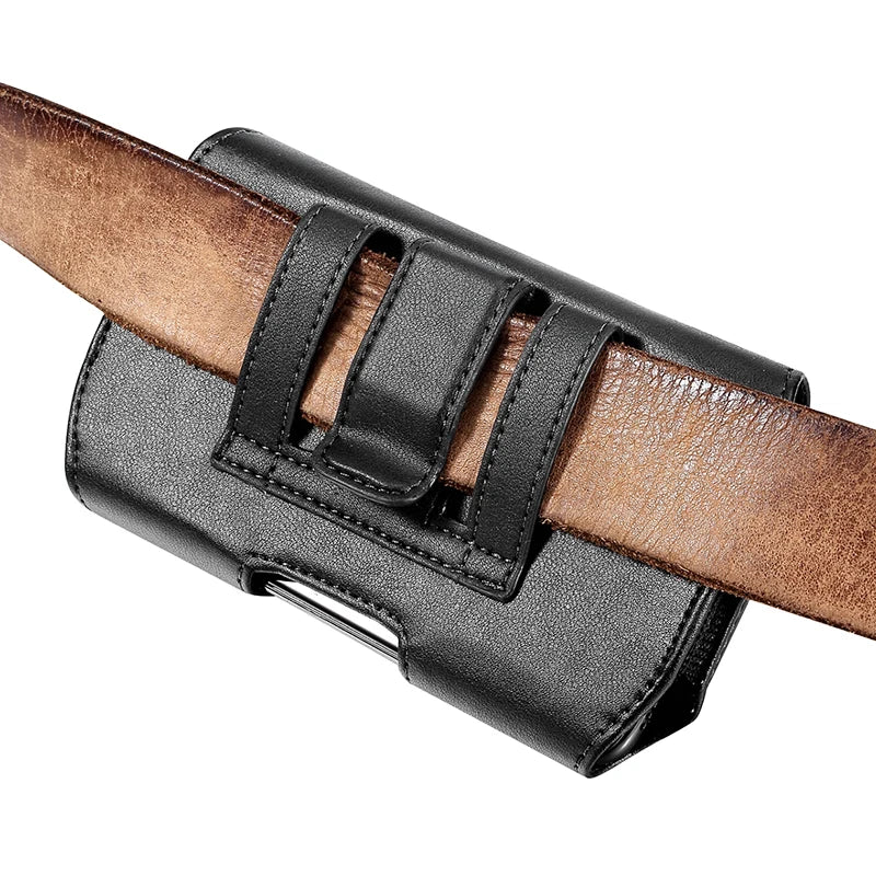 Universal Phone Pouch Case Mobile Phone Waist Bag Belt Clip Holster Leather Cover Case For iPhone Samsung Xiaomi Huawei Nokia LG