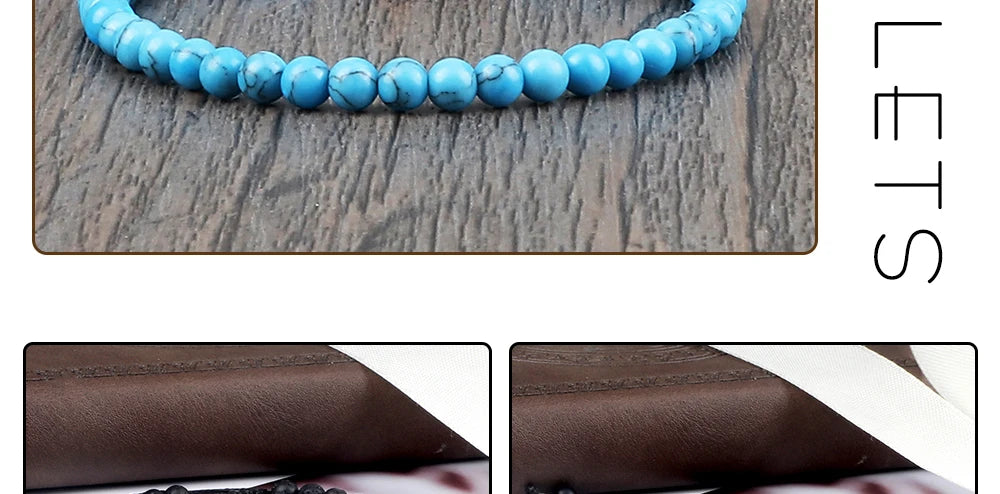 Adjustable Chakra Beads Bracelet – Natural Stone Jewelry for Men & Women
