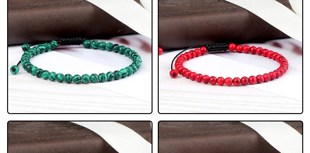 Adjustable Chakra Beads Bracelet – Natural Stone Jewelry for Men & Women
