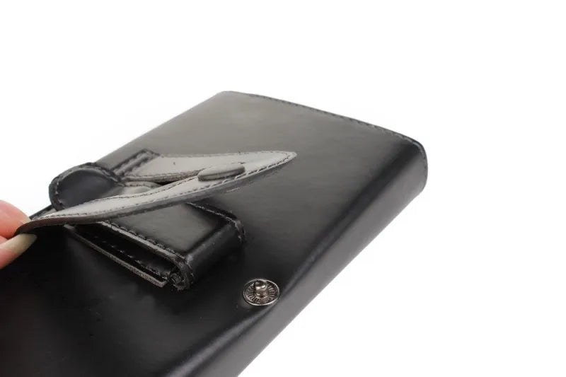 Universal Leather Belt Clip Pouch For iphone 15 Pro Max 14 Plus Waist Bag Magnetic Vertical Phone Case For iphone 13 12 11 XR XS