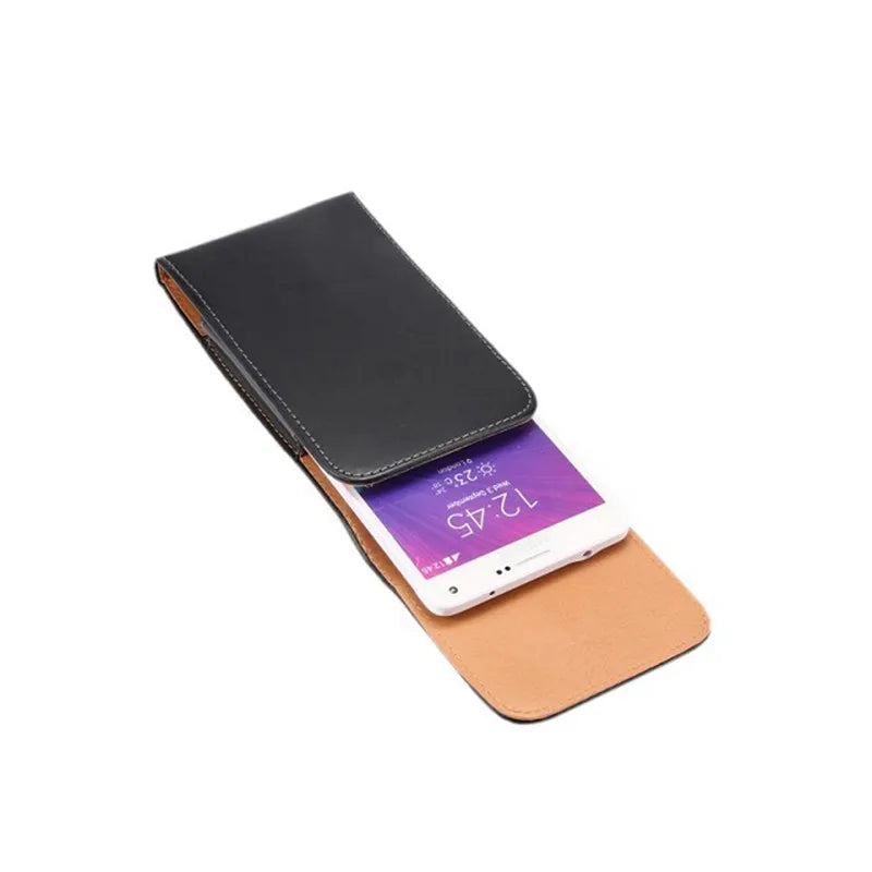 Universal Leather Belt Clip Pouch For iphone 15 Pro Max 14 Plus Waist Bag Magnetic Vertical Phone Case For iphone 13 12 11 XR XS