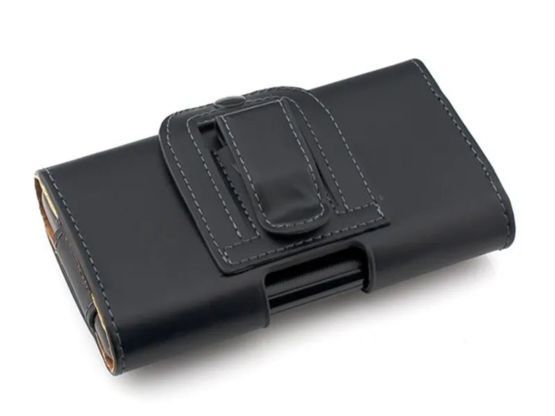 Universal Leather Belt Clip Pouch For iphone 15 Pro Max 14 Plus Waist Bag Magnetic Vertical Phone Case For iphone 13 12 11 XR XS