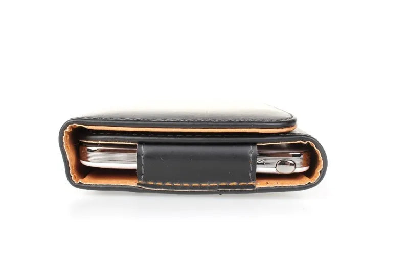 Universal Leather Belt Clip Pouch For iphone 15 Pro Max 14 Plus Waist Bag Magnetic Vertical Phone Case For iphone 13 12 11 XR XS