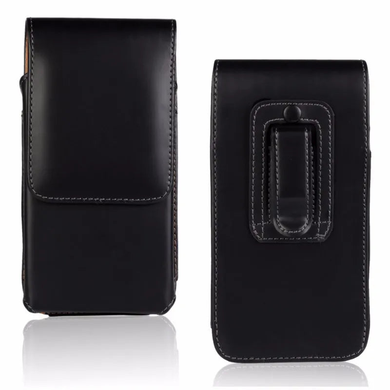 Universal Leather Belt Clip Pouch For iphone 15 Pro Max 14 Plus Waist Bag Magnetic Vertical Phone Case For iphone 13 12 11 XR XS