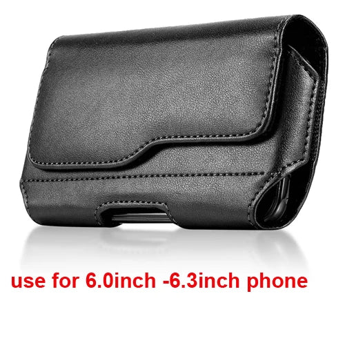 Universal Phone Pouch Case Mobile Phone Waist Bag Belt Clip Holster Leather Cover Case For iPhone Samsung Xiaomi Huawei Nokia LG
