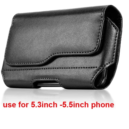 Universal Phone Pouch Case Mobile Phone Waist Bag Belt Clip Holster Leather Cover Case For iPhone Samsung Xiaomi Huawei Nokia LG