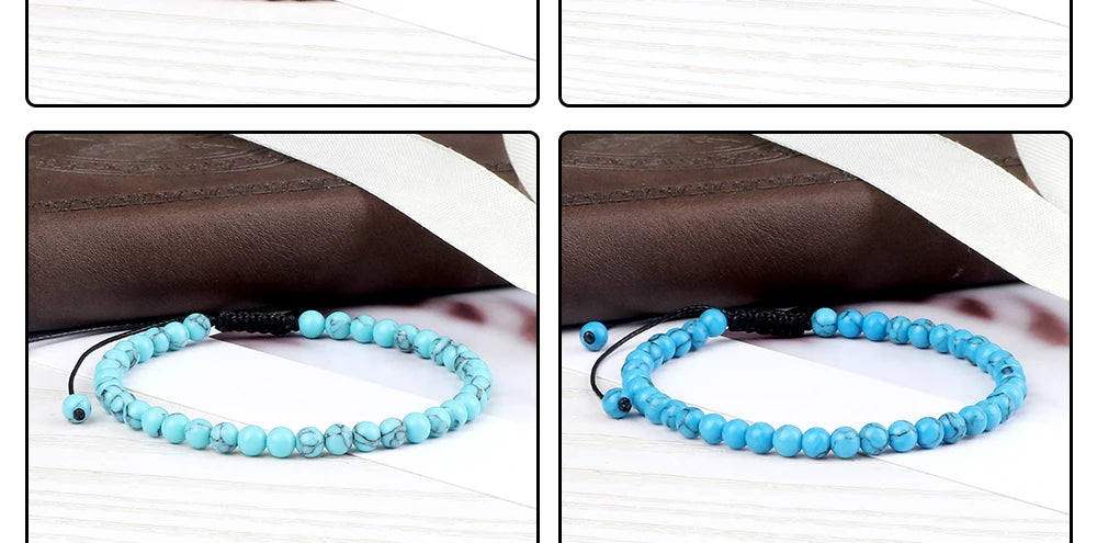 Adjustable Chakra Beads Bracelet – Natural Stone Jewelry for Men & Women