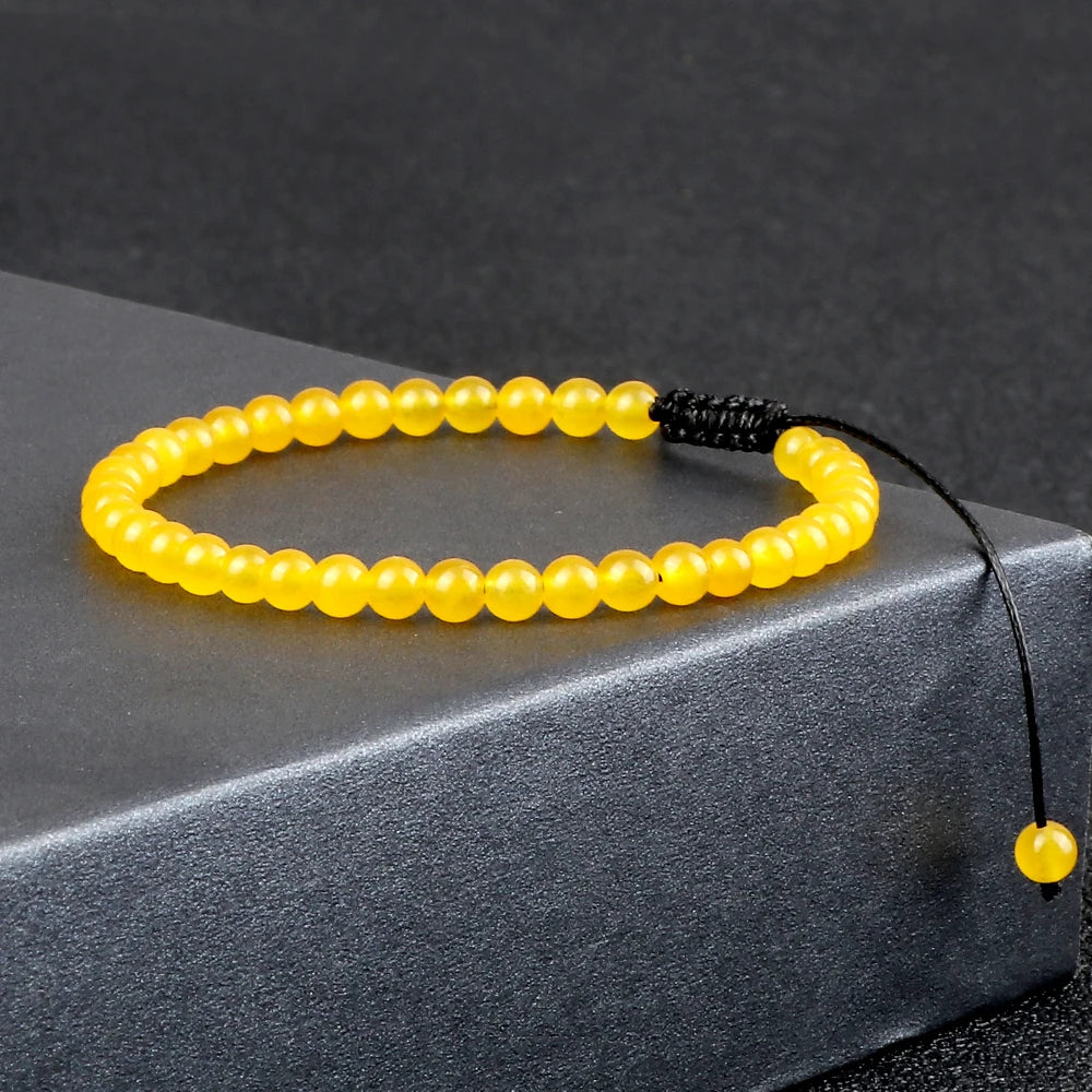 Adjustable Chakra Beads Bracelet – Natural Stone Jewelry for Men & Women