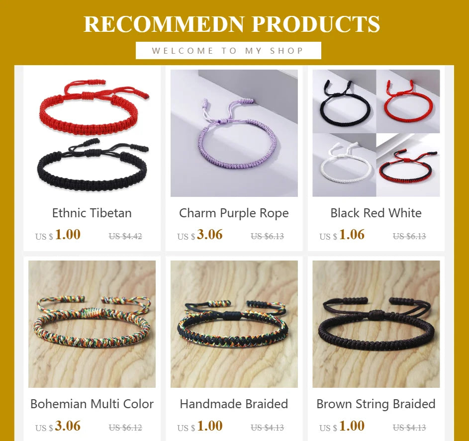 Multi Color Tibetan Buddhist Bracelet Women Men Lucky Charm
