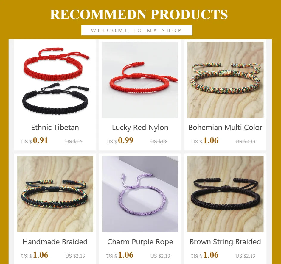 Multi Color Tibetan Buddhist Bracelet Women Men Lucky Charm