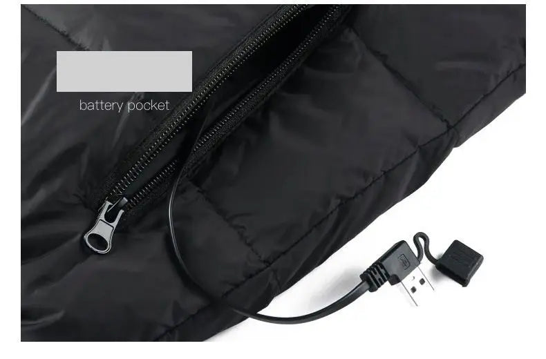 9-Zone Electric Heated Jacket – Graphene Heating for Men & Women