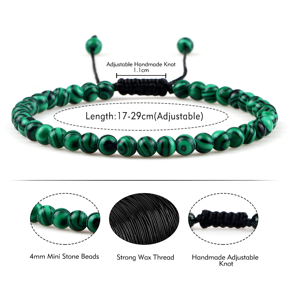Adjustable Chakra Beads Bracelet – Natural Stone Jewelry for Men & Women
