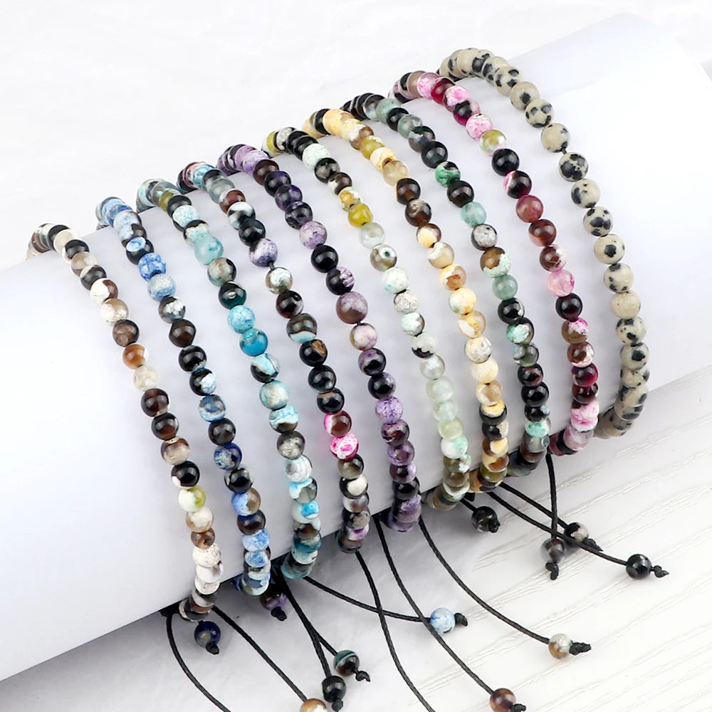 Adjustable Chakra Beads Bracelet – Natural Stone Jewelry for Men & Women
