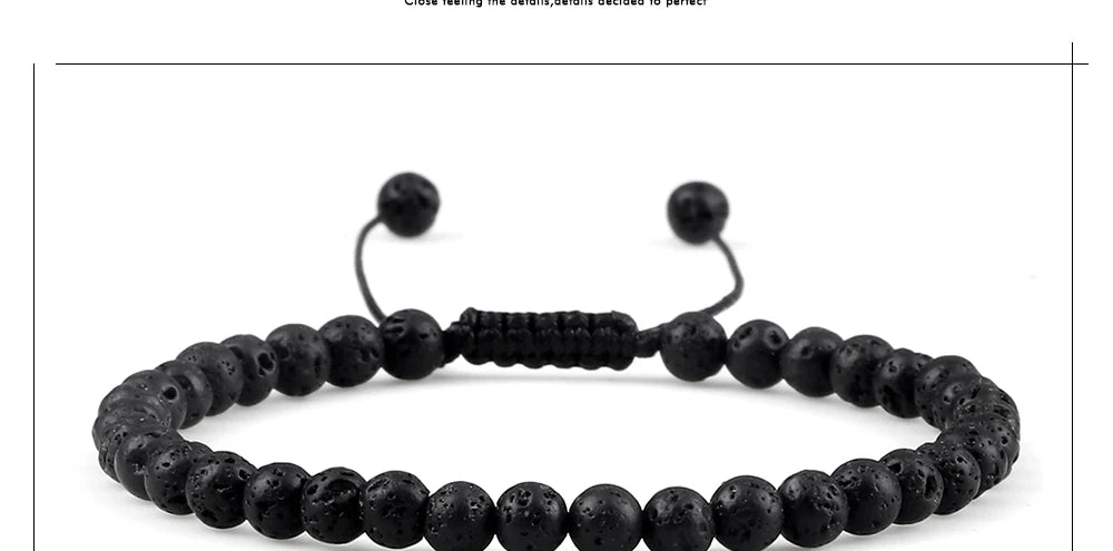 Adjustable Chakra Beads Bracelet – Natural Stone Jewelry for Men & Women