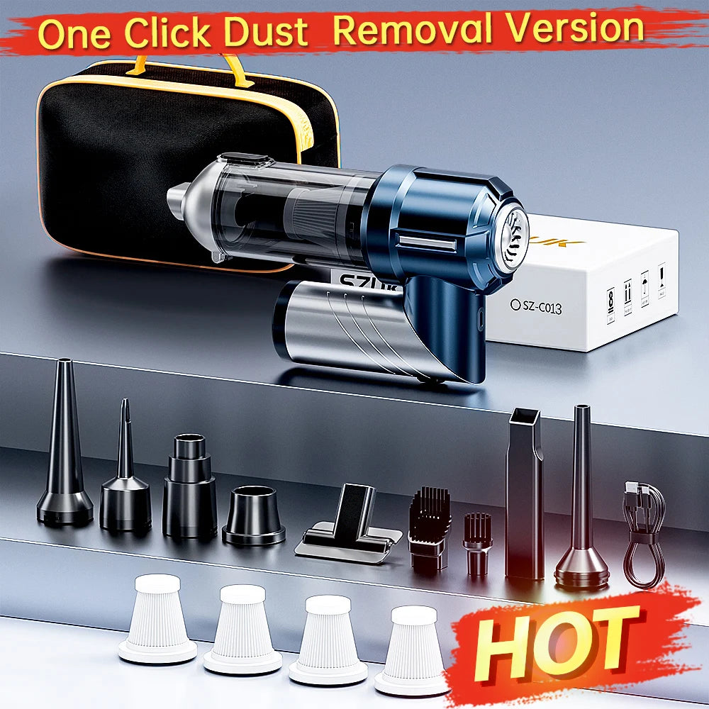 SZUK Car Vacuum Cleaner Wireless Cleaner Handheld Mini Vacuum Cleaner Cordless Strong Suction Cleaning Machine Robot Vacuum