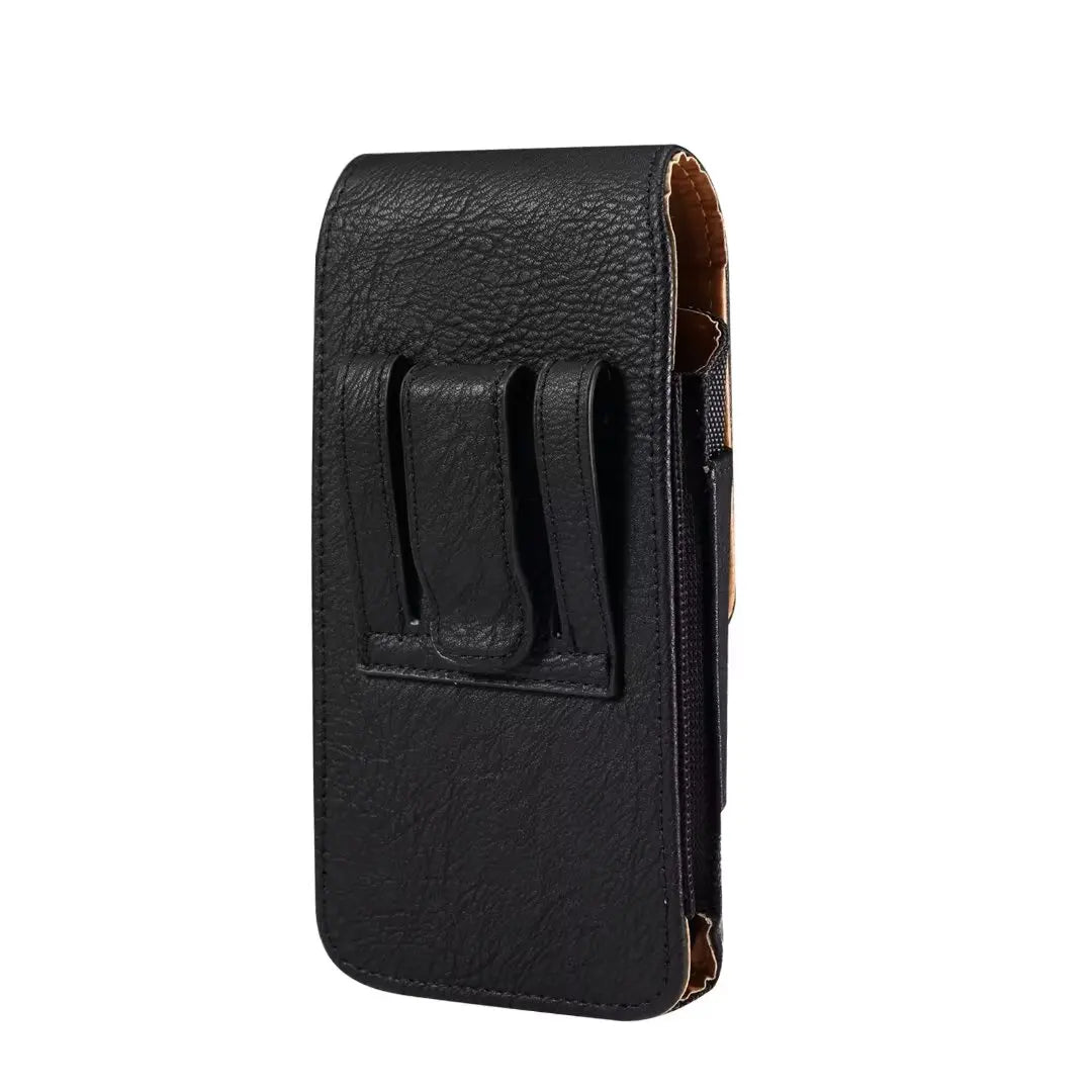 New Oxford Cloth Waist Leather Belt Clip Holster Case Phone Pouch Bag with Cowhide Pattern for 5.2-7.0" iPhone,Samsung,Cellphone