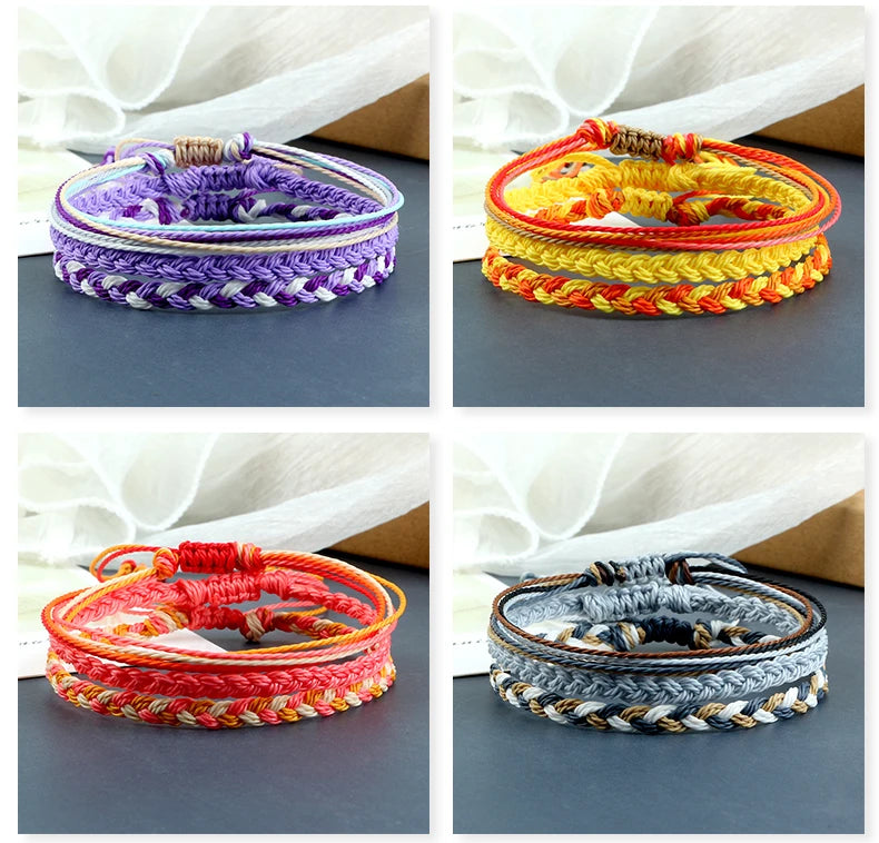 Multi Color Tibetan Buddhist Bracelet Women Men Lucky Charm