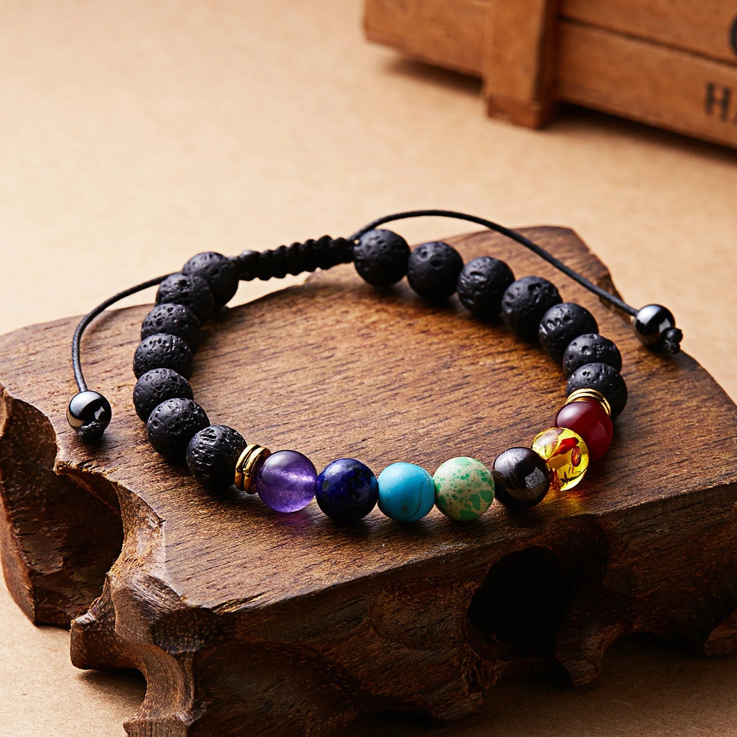 Chakra Reiki Healing Stone Bracelet For Women & Men