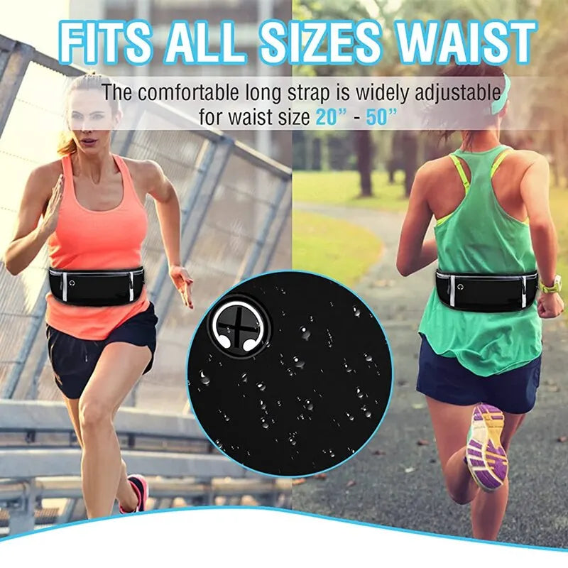 Professional Running Waist Bag Sports Belt Pouch Mobile Phone Case Men Women Hidden Pouch Gym SportsBags Running Belt Waist Pack