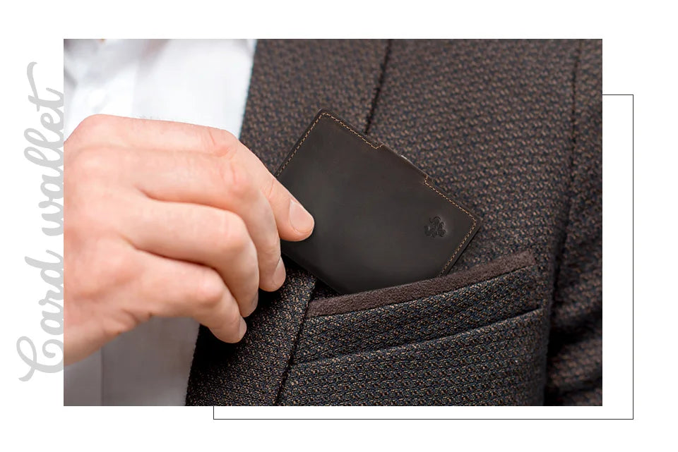 HUMERPAUL Smart Pop Up Card Wallet for Men RFID Genuine Leather Card Case Slim Women Zip Coin Purse with Notes Compartment