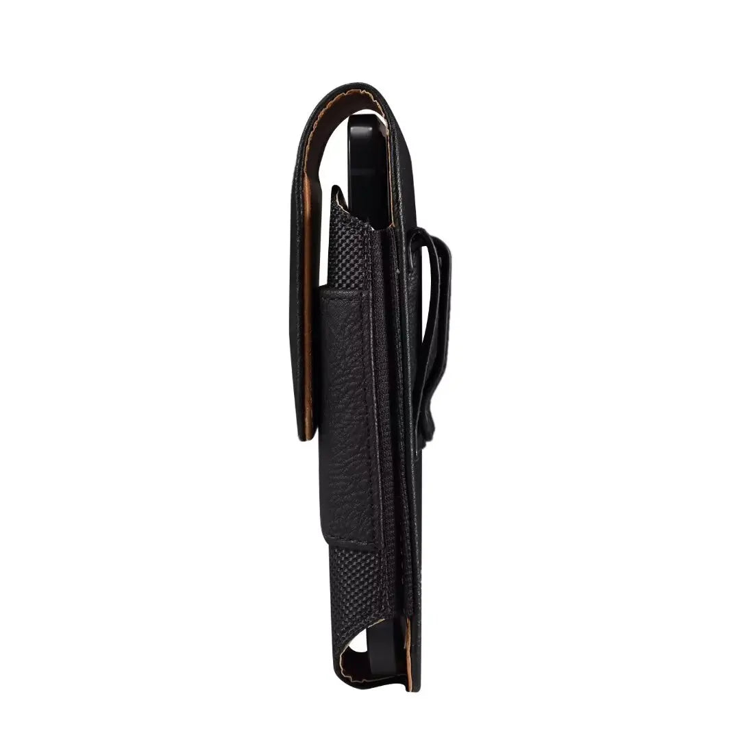 New Oxford Cloth Waist Leather Belt Clip Holster Case Phone Pouch Bag with Cowhide Pattern for 5.2-7.0" iPhone,Samsung,Cellphone