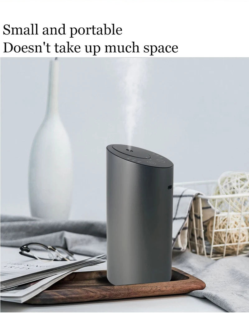 Wireless Car Aroma Diffuser with 20ml Empty Essential Oil Bottle Rechargeable Fragrance Diffuser for Bedroom