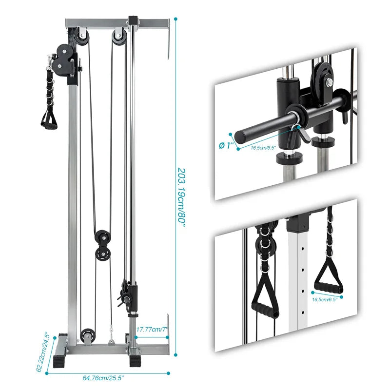 home gym fitness equipment, pull-down fitness equipment (silver)