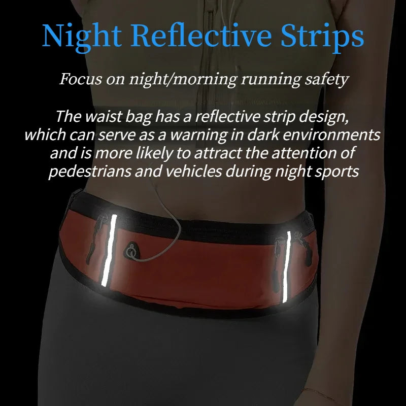 Professional Running Waist Bag Sports Belt Pouch Mobile Phone Case Men Women Hidden Pouch Gym SportsBags Running Belt Waist Pack