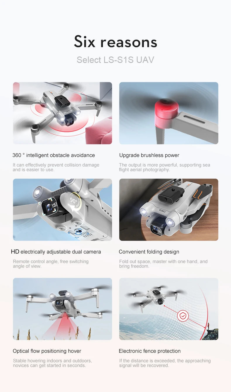 S1S Drone – 5G WiFi 4K/8K Professional Camera Quadcopter