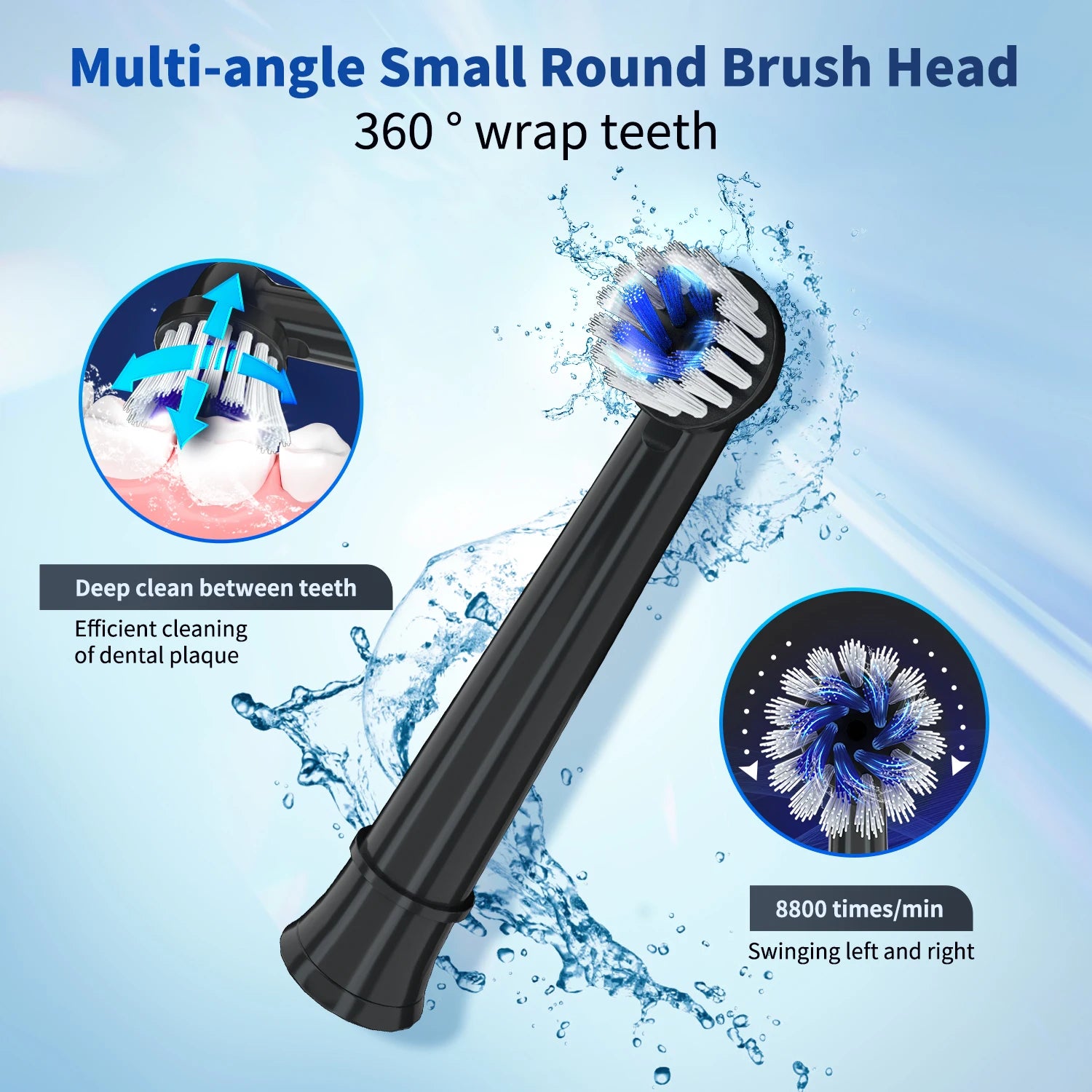 Sonic Electric Tooth Brush With 4 Extra Replacement Heads