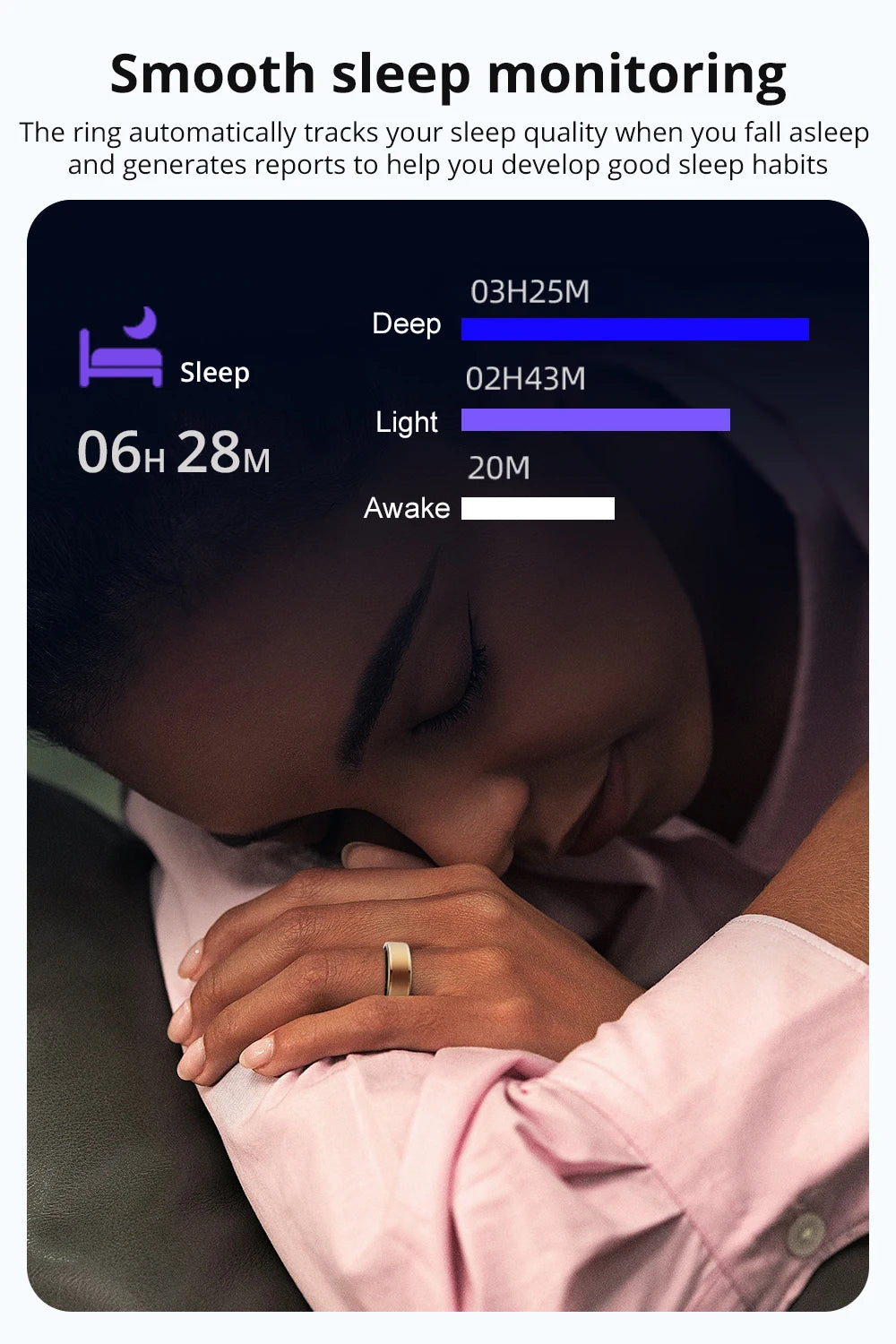 Smart Ring Men Women, Health Monitor