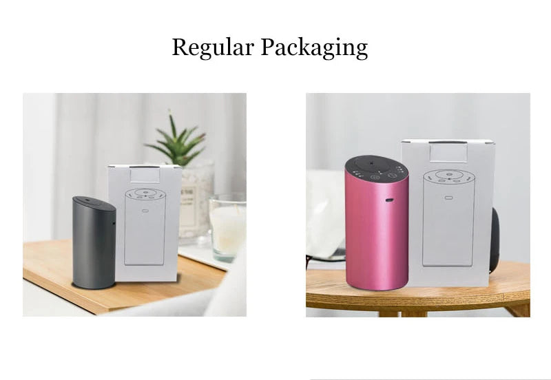 Wireless Car Aroma Diffuser with 20ml Empty Essential Oil Bottle Rechargeable Fragrance Diffuser for Bedroom