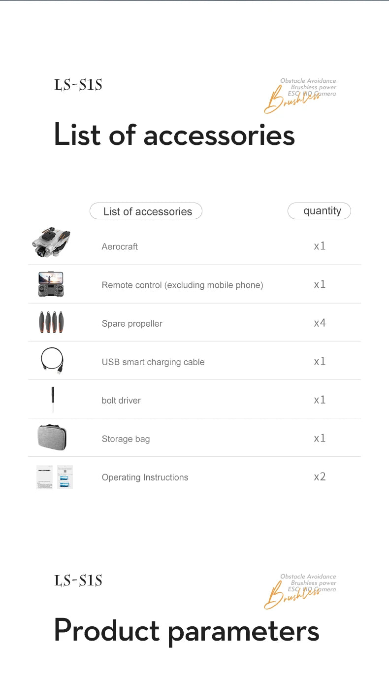 S1S Drone – 5G WiFi 4K/8K Professional Camera Quadcopter