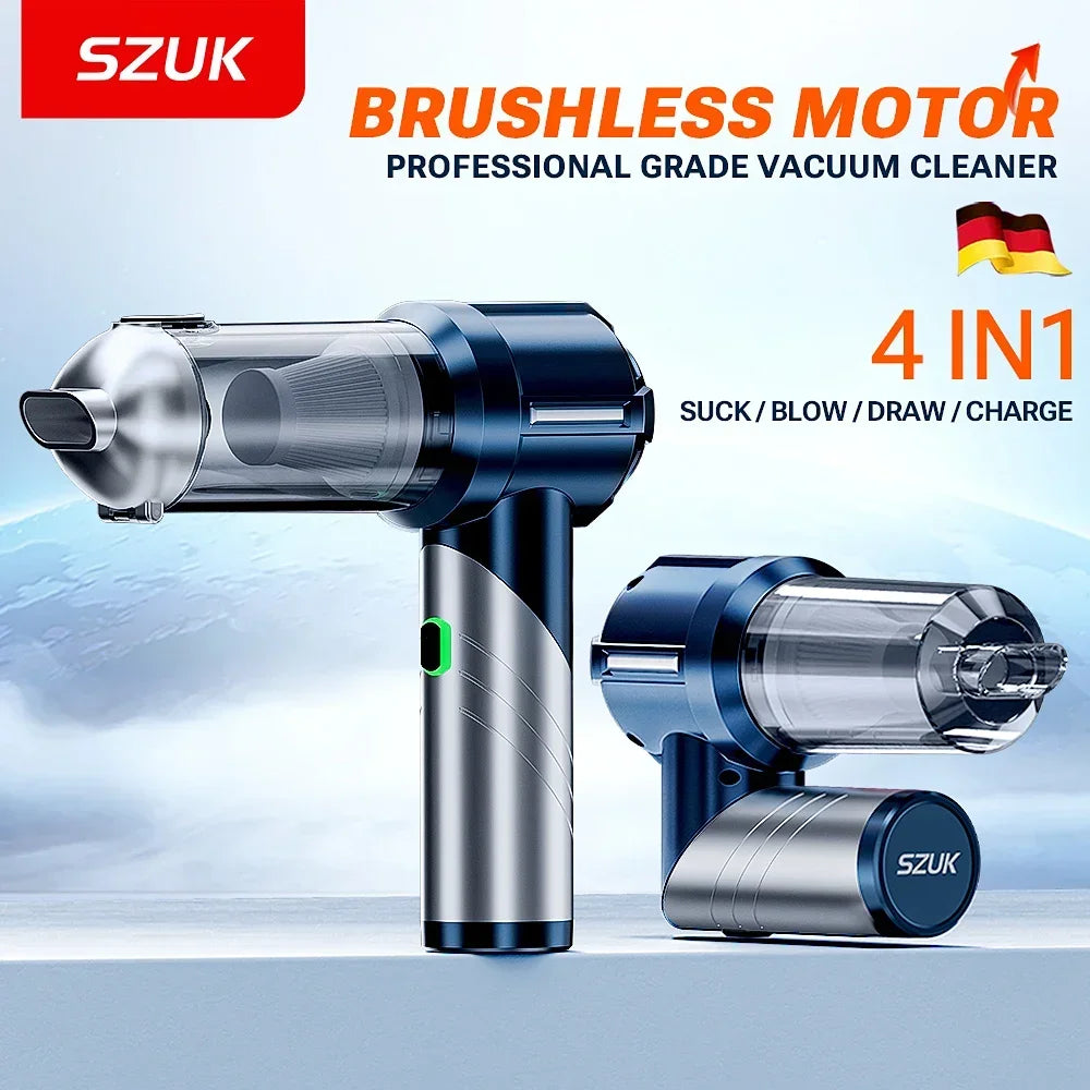 SZUK Car Vacuum Cleaner Wireless Cleaner Handheld Mini Vacuum Cleaner Cordless Strong Suction Cleaning Machine Robot Vacuum