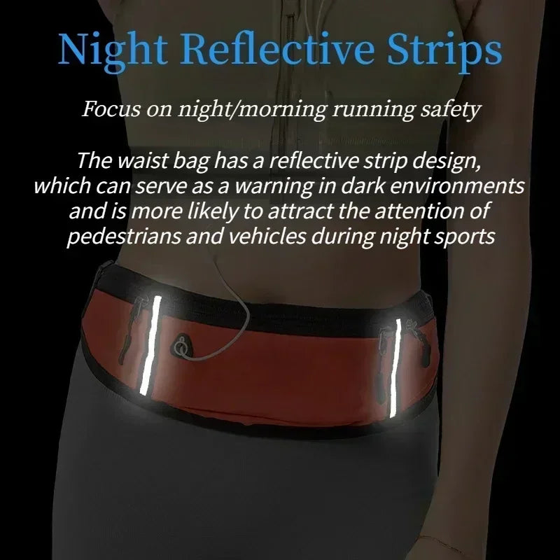 Professional Running Waist Bag Sports Belt Pouch Mobile Phone Case Men Women Hidden Pouch Gym SportsBags Running Belt Waist Pack