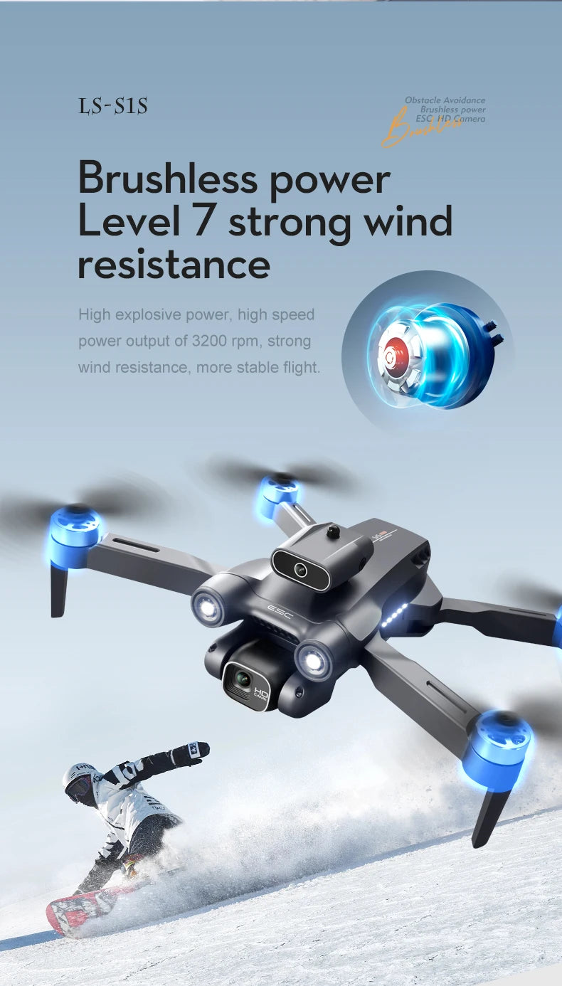 S1S Drone – 5G WiFi 4K/8K Professional Camera Quadcopter