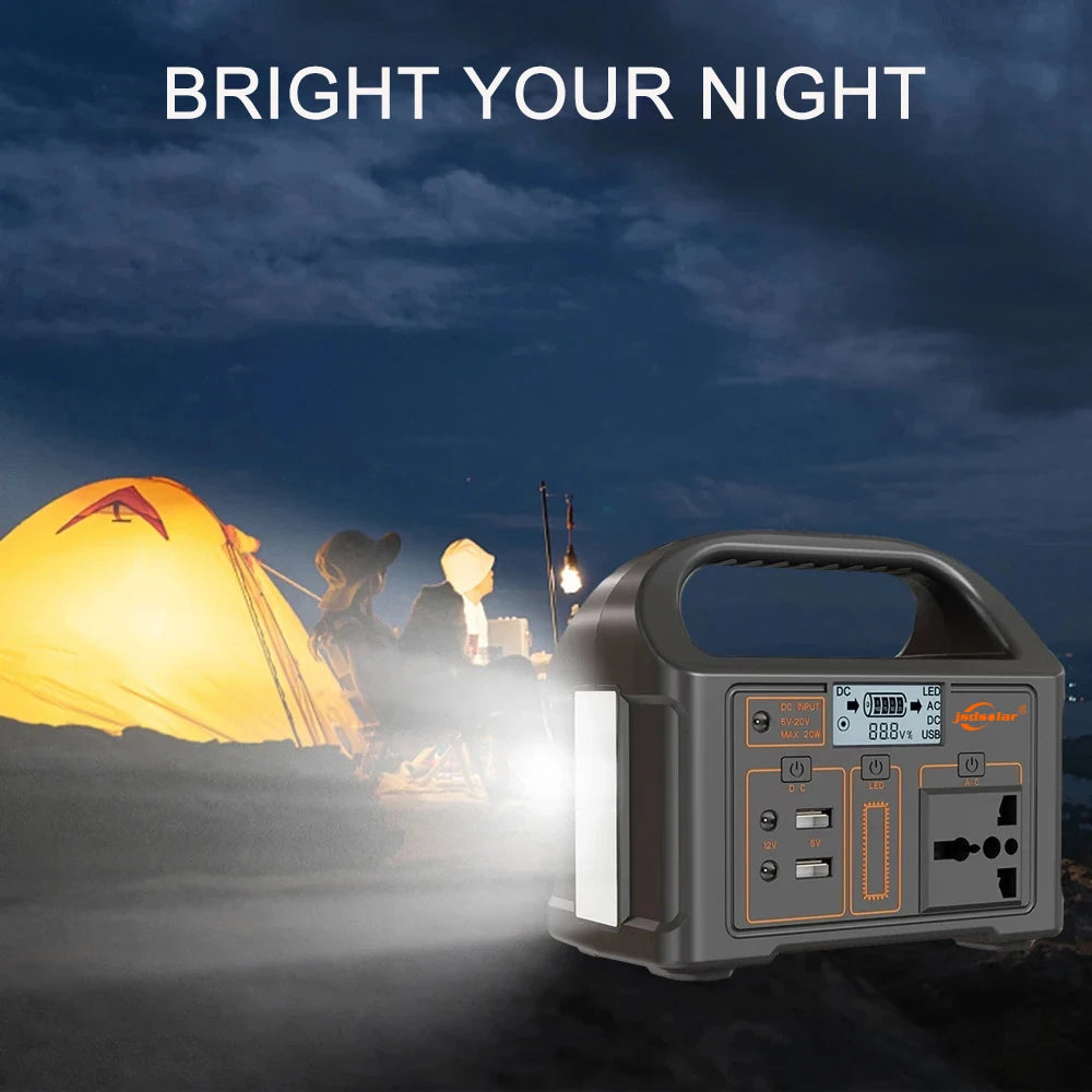 100W 24000mAh Portable Power Station 220V/110V Power Bank 76.8Wh Solar Power Generator LiFePO4 Outdoor Energy For Camping Travel