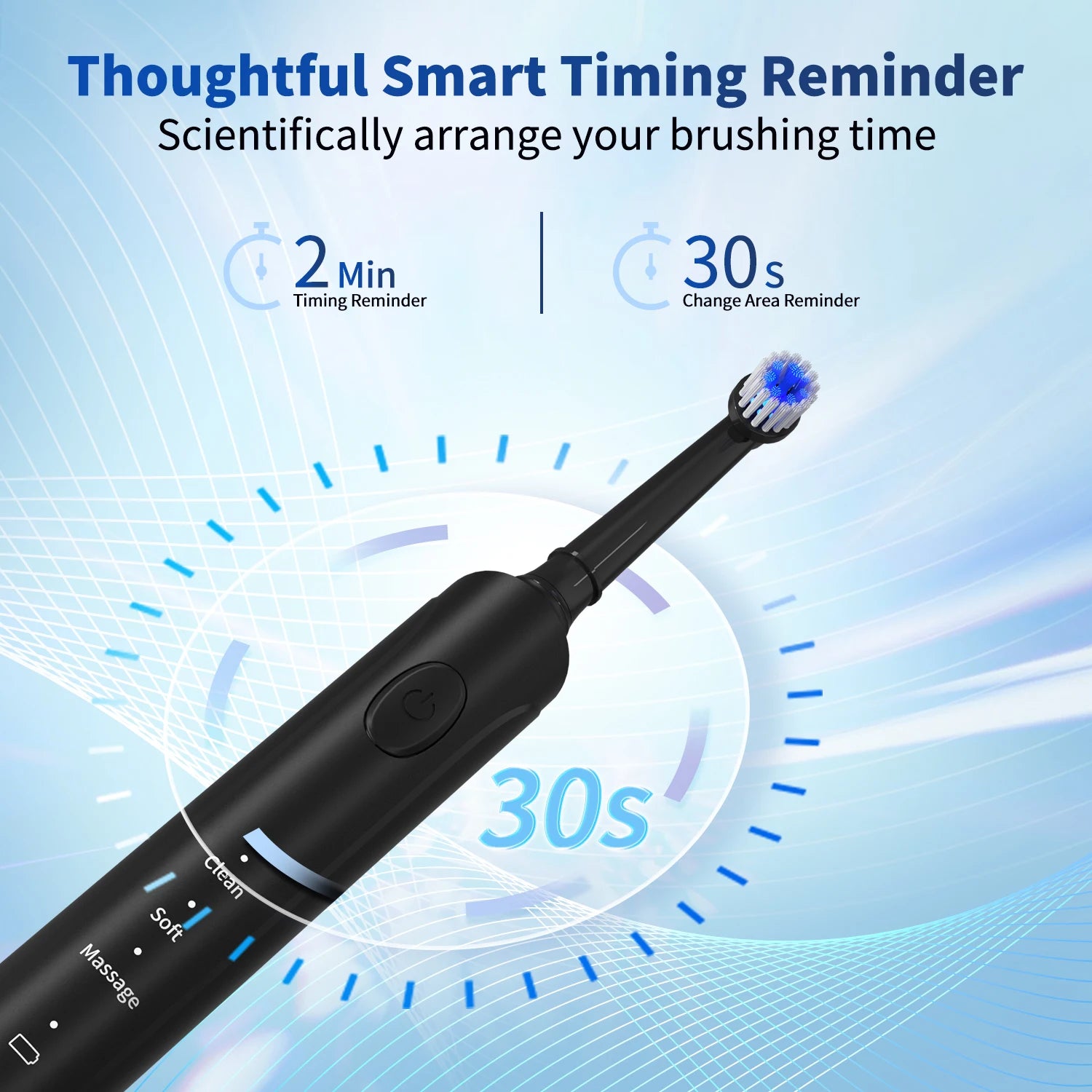Sonic Electric Tooth Brush With 4 Extra Replacement Heads