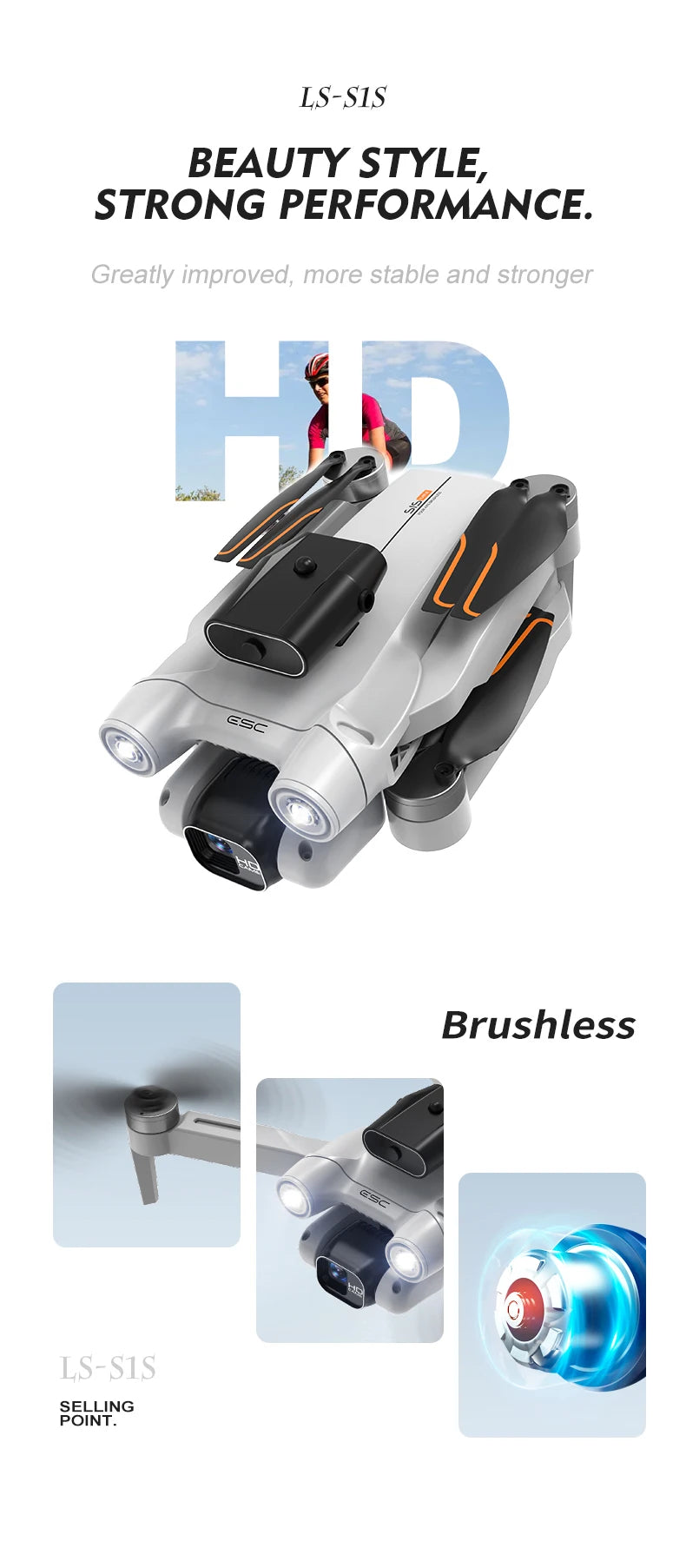 S1S Drone – 5G WiFi 4K/8K Professional Camera Quadcopter