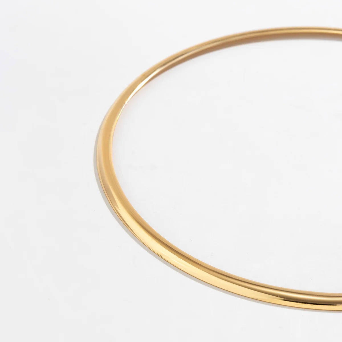 Elegant Simple Chunky Circle Torques Necklace for Women Trendy Choker Collar Fashion Jewelry on the Neck Accessories Female