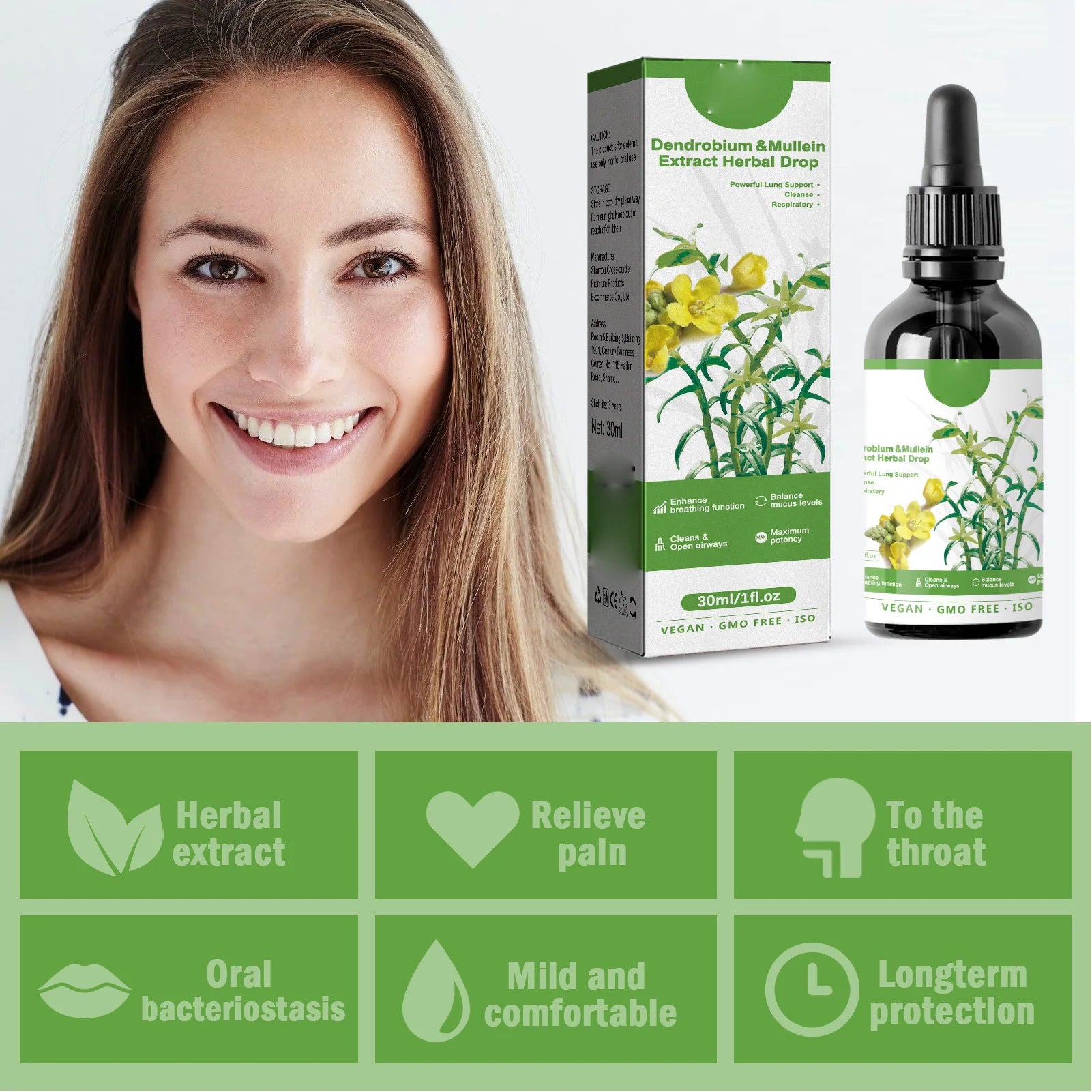 Dendrobium Mullein Herbal Extract Drops